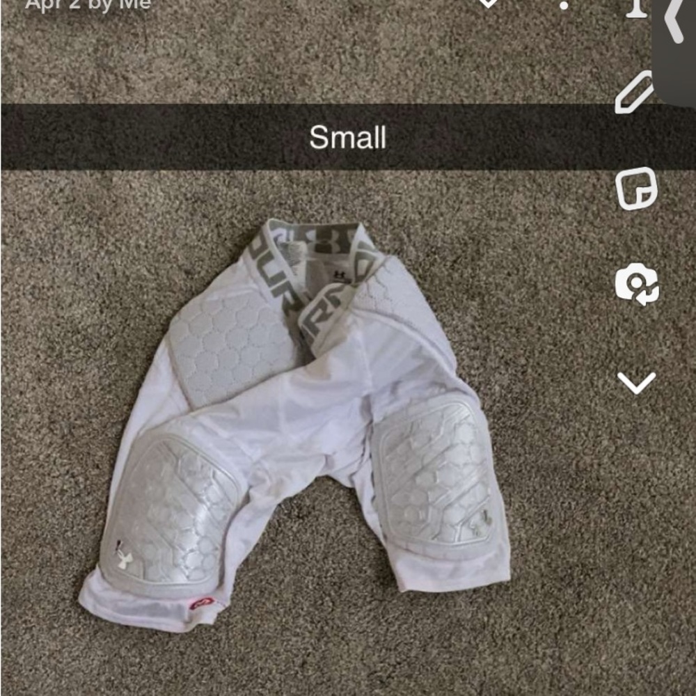 Under Armour padded compression shorts, size small